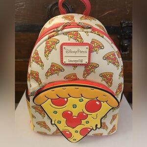 Disney Eats Mickey Mouse Pepperoni Slice Loungefly Backpack - NWT